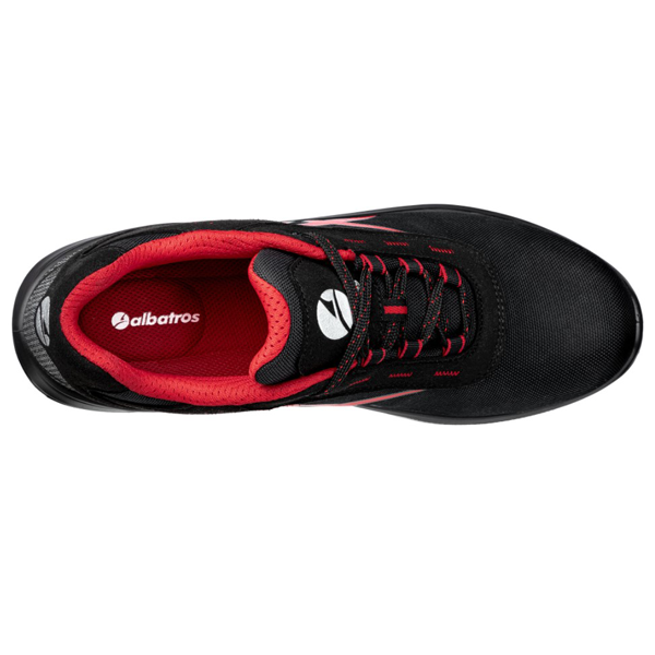 Chaussure S Curit Basse S Src Grid Low Albatros Noir Et Rouge T