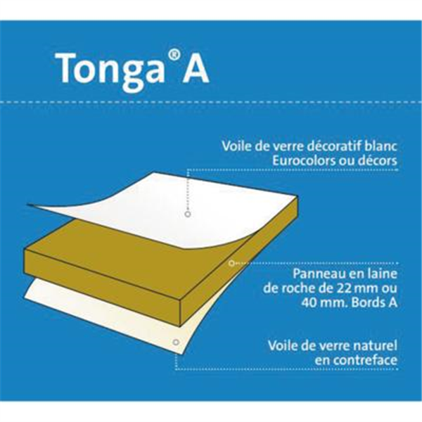 Dalle De Faux Plafond Tonga Eurocoustic 22 Mm