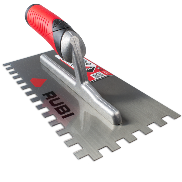 Peigne en acier avec poignée ouverte Rubiflex - RUBI - 28 cm de long - Denture 8 x 8 mm