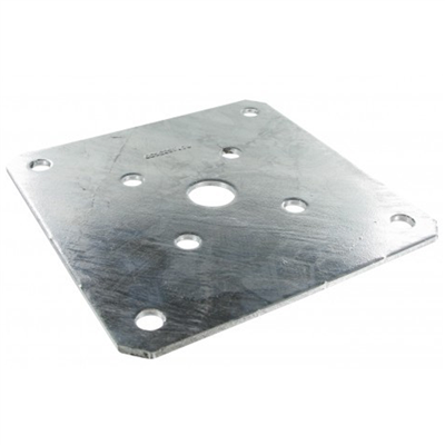Platine optionnelle pour pied de poteau 180 x 180 mm