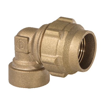 COUDE FEMELLE LAITON DZR_GAMME U-CAN_DIAM EXT.25_TARAUDE 20X27_PAR 10