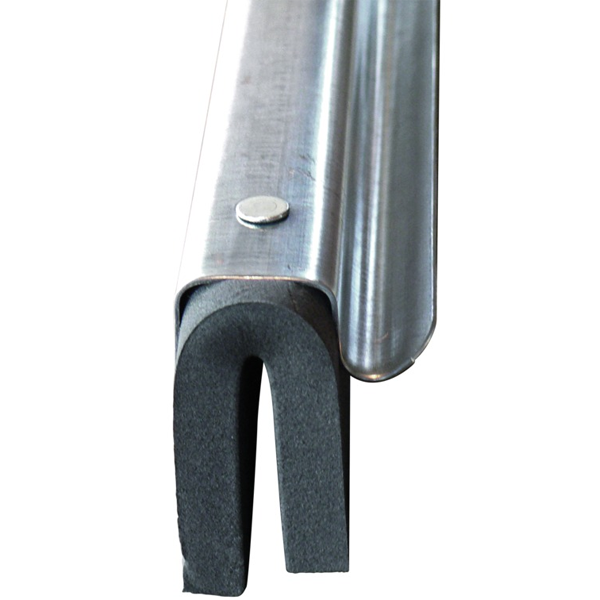 Raclette de carreleur métallique Taliaplast avec lame double en mousse et douille Ø 24 mm - longueur 55 cm