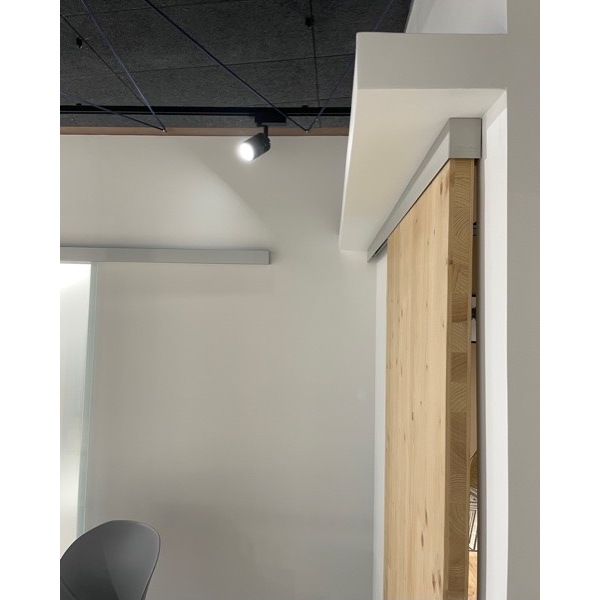 Ensemble Mantion SAF-Évolution pour porte coulissante de 10 à 20 kg - avec amortisseur M65S et rail de 195 cm