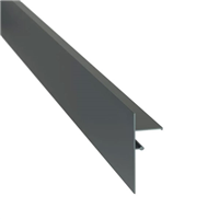 Profilé de finition pour terrasse sur plots - Clipsable - 2,40 m x 100,00 mm - Gris anthracite