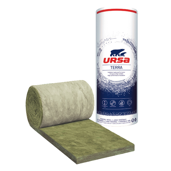 Rouleau laine de verre pour murs par l'extérieur - Façade 35 R Ursa - R=5,10 m².K/W - 3,30 M x 0,60 M - ép.180 MM