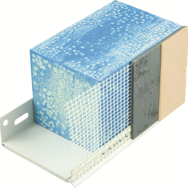 Profilé de départ réglable en PVC IPDPVC100 dédié aux systèmes ITE Parex - Femelle 100 mm - Long. 2 m