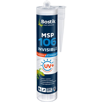Mastic colle transparent fixation et étanchéité - MSP 106 Invisible Bostik - Cartouche de 290 ml