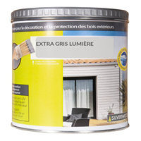 Peinture de retouche et de traitement des coupes pour bardage Extra Silverwood - Pot de 1,0 KG - Coloris Gris lumière