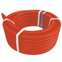 Tube PER-A - BAO - Pré-gainé Ø16/20 mm - Couronne 50m - Rouge - NF