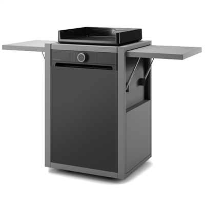 Chariot acier fermé pour plancha Forge Adour Modern 45