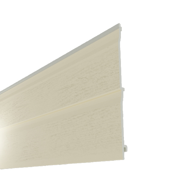 Bardage PVC extérieur imitation bois - Barcel - 300,00 MM x 18,00 MM - Long. 5,00 M - Nacré