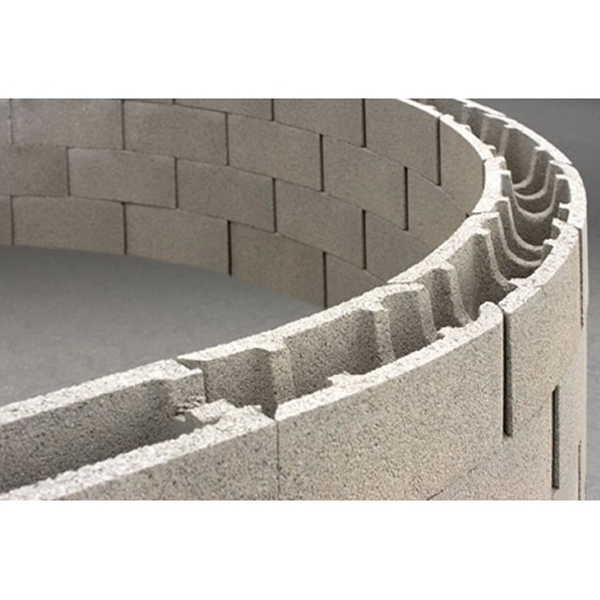 Bloc béton à bancher courbe Varibloc Alkern - Petit rayon - 500 MM x 200 MM x 200 MM