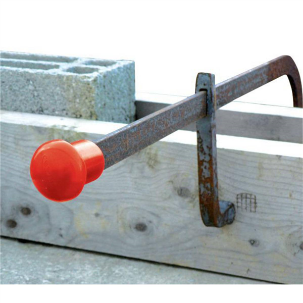 Embout de sécurité rouge pour diamètre 35 mm Sac de 25