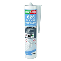 Mastic silicone joints et collage spécial carrelage - ParexLanko 626 - Blanc - Cartouche 300 ml