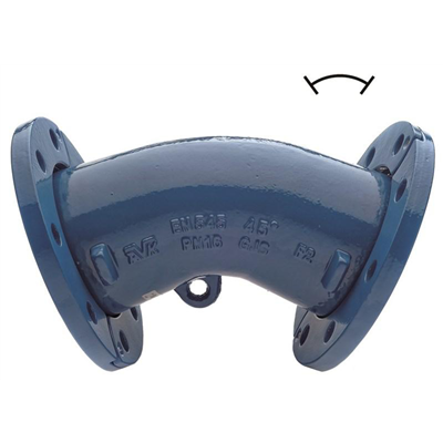 COUDE 2B 1/8 DN 200 PN10