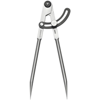 Compas à pointe acier 1/4 de cercle 160 mm Wilmart