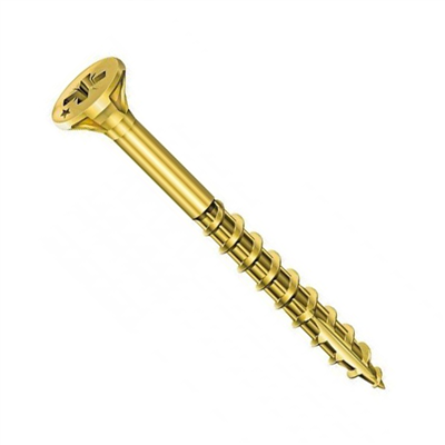 Vis bois Rocket tête fraisée Pozi - Acier bichromaté - Filetage partiel - ⌀ 3,5 mm x 30,0 mm – Boîte de 230