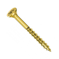 Vis bois Rocket tête fraisée Pozi - Acier bichromaté Filetage partiel 3,5x30 mm - Boîte de 230