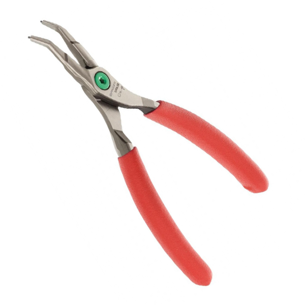 Pince de précision coudée 45° de circlips intérieurs Ø 12 à 25 mm - Facom - Longueur 140 mm