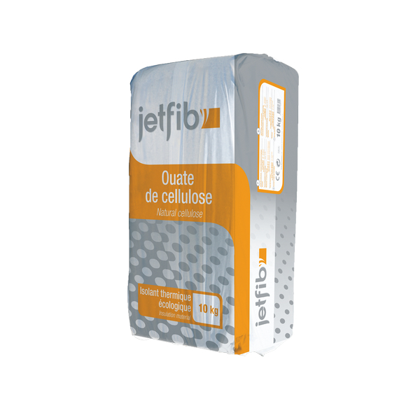 Ouate de cellulose en vrac Jetfib Ouate – Isolant naturel en sac de 10 kg