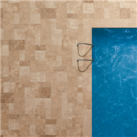 Carrelage extérieur en grès cérame rectifié effet pierre Travertin Tiber Natural - multi-format - ép. 20 MM