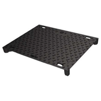 Tampon fonte B125 pour chambre télécom type L1T-L2T-12L4T-L3T-L4T sous trottoirs - 633,0 mm x 495,0 mm