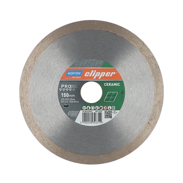 Disque diamant PRO CERAMIC - 125x22.23mm Norton Clipper