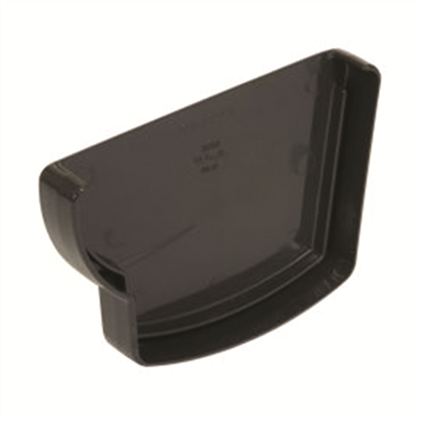 Fond de naissance gauche Nicoll pour gouttière - Longueur 137 mm - Épaisseur 22 mm - Techtan - Gris anthracite