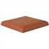 Chapeau de pilier plat Terreal CP12 en terre cuite Rouge - 42 x 42 cm