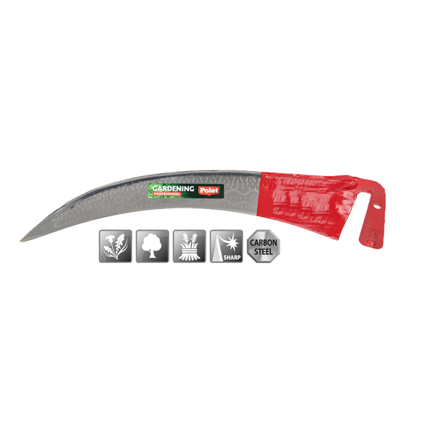 Faux Polet 600 mm en acier trempé pour fauchage manuel