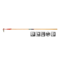Rasette de jardin Polet 160 x 65 mm avec manche en frêne de 150 cm