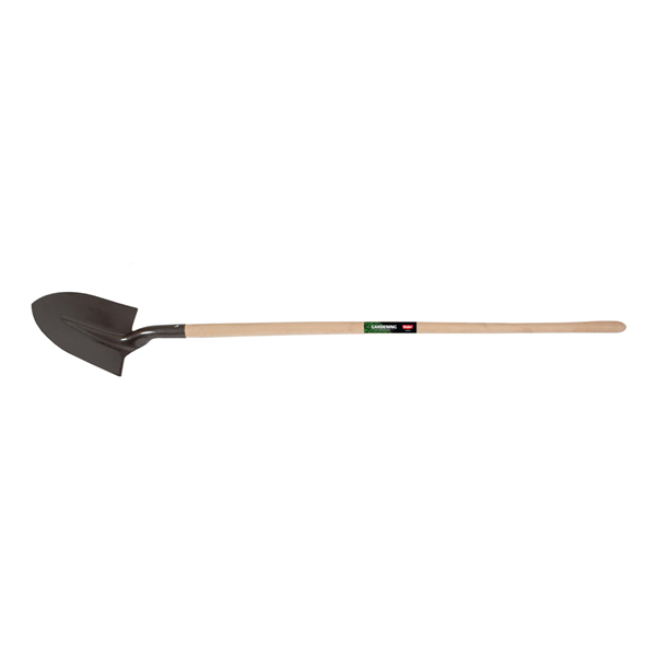 Pelle ronde Polet col de cygne 270 x 270 mm avec manche hêtre de 130 cm