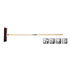 Balai cantonnier Polet 400 mm - Polypropylène rouge et noir - Manche 150 cm