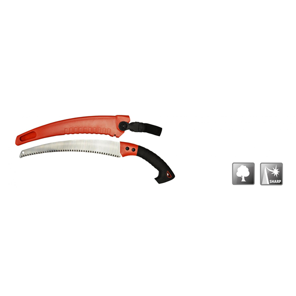 Scie de jardin Polet à lame courbe remplaçable de 340 mm, avec étui