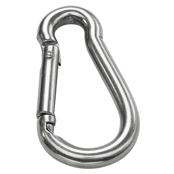 Mousqueton forme poire zingué diamètre 6 mm