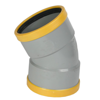 COUDE PVC CR8 FEMELLE FEMELLE 30° D 200 ASSAINISSEMENT A JOINT