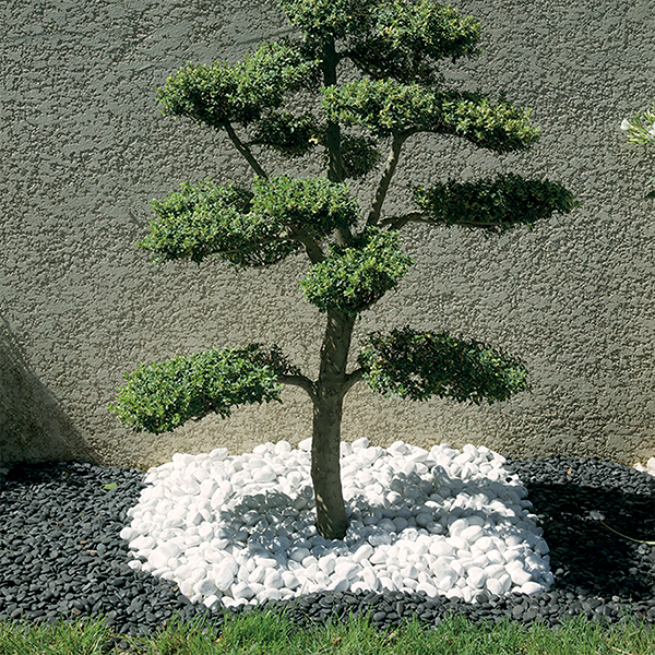 Galet en marbre blanc de Carrare pour décoration de jardin - granulométrie  40 à 60 mm - Big Bag de 1 T