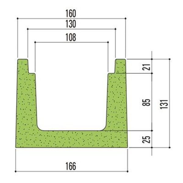 Caniveau SEBIDRAIN A + grille caillebotis Résistance : Classe B125