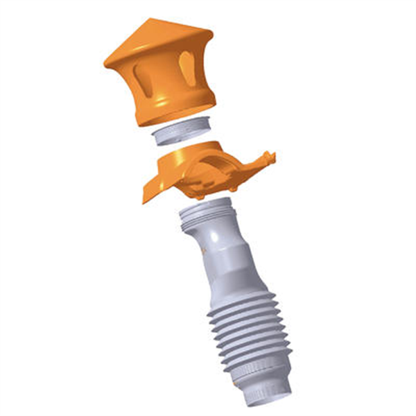 Connecteur COBRA aéraulique de VMC pour Tuile à Douille en terre cuite