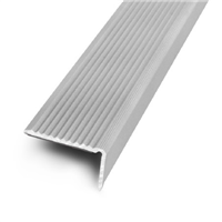 Nez de marche strié adhésif Dinac 25S - Aluminium - 25 MM x 15,0 MM - 3,00 M