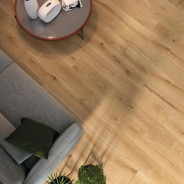 Carrelage intérieur en grès cérame rectifié effet bois Exence - 120,0 CM x 20,0 CM - ép. 9,00 MM - Almond