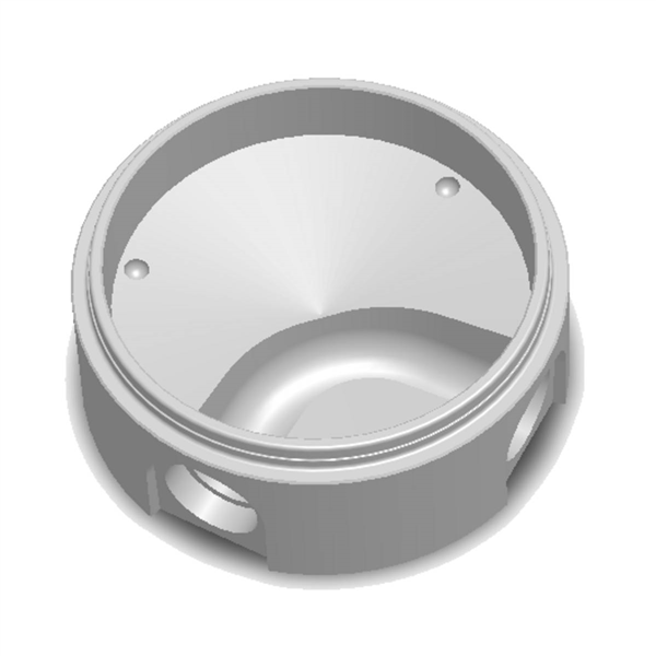 Fond de regard EU PRO Ø1000 - Entrée 90° pour 200 PVC / 200 FTE - NF