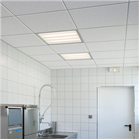 Dalle de faux plafond Tonga Ultra Clean A 20 - Bords A (droits) - Blanc - 600,0 MM x 600 MM - ép. 20,00 MM