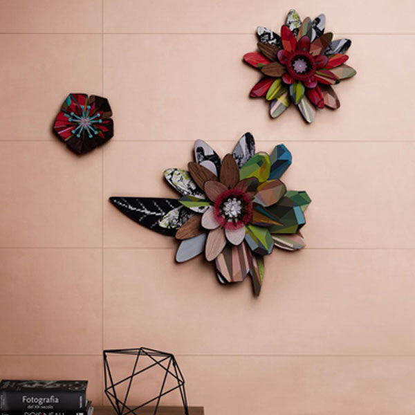 Faïence murale pour salle de bain et cuisine imitation résine - Resina - 40,0 cm x 120,0 cm - ep.6,00 mm - Rosa