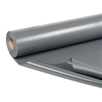 Membrane d'étanchéité pour toiture terrasse inaccessible - PVC armée tissu polyester gris - Hyperflex FM 1.2 - Rlx 1,60 x 25 m