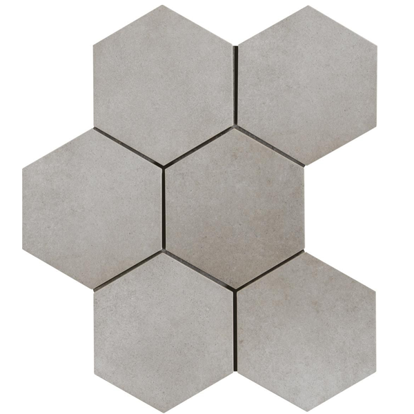 Carrelage intérieur en grès cérame émaillé effet ciment Rewind - 21,0 cm x 18,0 cm - ép. 9,50 mm - Polvere