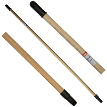 Manche à balai en bois à vis diamètre 24 mm longueur 130 cm