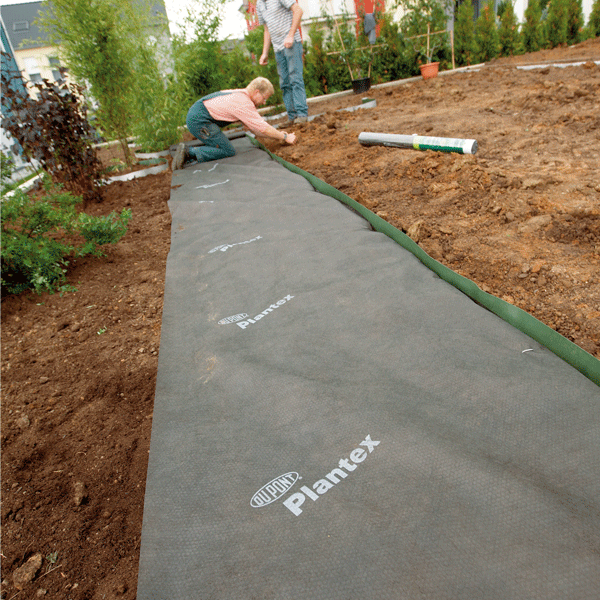 Géotextile anti-mauvaise herbe non tissé 100% polypropylène noir - Plantex Premium 68 gr/m² - Rouleau de 4 m x 100 m