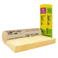 Rouleau laine de verre pour murs maçonnés - GR 32 revêtu Kraft Isover - R=3,75 m².K/W - 2,70 M x 1,20 M - ép.120 MM