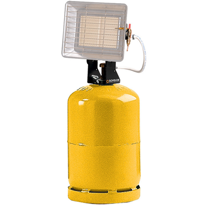 Chauffage radiant mobile au gaz propane ou butane Sovelor Solor 4200S pour usage extérieur - 4,6 kW